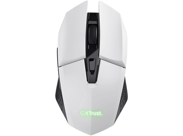 Ratón gaming - Trust GXT 110 Felox, Inalámbrico, 4800 dpi, 6 teclas, Autonomía 80h, Blanco