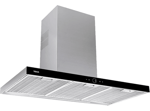 Campana decorativa - Teka DLH 986 T, 3 Velocidades + intensiva, 701 m3/h, Programable, 90cm, Inox