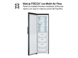 Congelador vertical - LG GFM61MCCSF, 324 l, 186 cm, No Frost, LinearCooling™, Negro