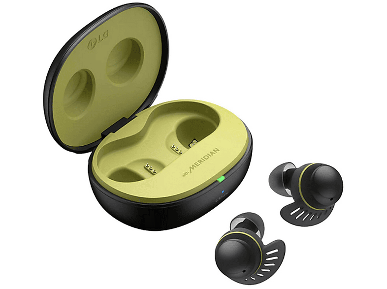 Auriculares deportivos - LG TONE-TF7Q, Autonomía 24 h, IP67, Bluetooth, 3D Sound Stage, Comandos de voz y Siri, Negro