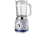 Batidora de vaso - Ariete Capri, 1000 W, 1.5 L, Pica Hielo, 4 Cuchillas, 4 Velocidades+Pulse, Azul/Blanco