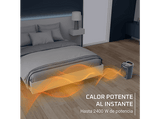 Calefactor - Rowenta Comfort Aqua, 2400 W, 40 m², 3 velocidades, Calentamiento rápido, Silencioso, Apagado automatico, Resiste salpicaduras de agua