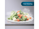 Frigorífico combi - Cecotec Bolero CoolMarket Combi 356 Grey Glass D, Total No Frost, 200 cm, 356 l, Inverter Plus, Puertas de cristal, Grey Glass