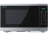 Microondas con grill - Sharp YC-MG252AE-S, 900 W, 11 Niveles de Potencia, 25 l, Plata