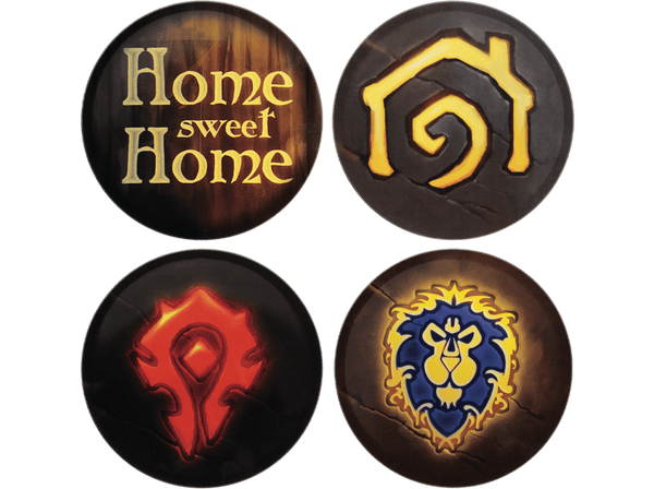Posavasos - FaNaTtik World of Warcraft. Set of Four Printed Metal Coasters