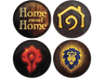 Posavasos - FaNaTtik World of Warcraft. Set of Four Printed Metal Coasters