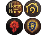Posavasos - FaNaTtik World of Warcraft. Set of Four Printed Metal Coasters