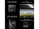 Apple iPhone 15 Pro, Titanio Azul, 1 TB, 5G, 6.1  Pantalla Super Retina XDR, iOS, Chip A17 Bionic