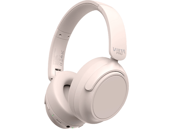Auriculares inalámbricos - Vieta Silence 3, Circumaurales, Bluetooth, 50h Autonomía, Cancelación Ruido, Blanco