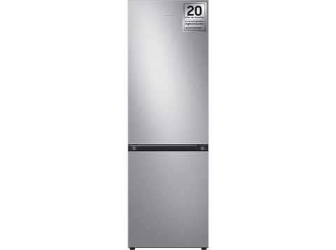 Frigorífico combi -  Samsung SMART AI RB34C602DSA/EF, Mono Cooling, 185.3cm, 344l, No Frost, WiFi, Inox