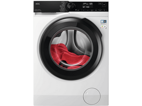 Lavadora carga frontal - AEG LFR7404L4BP, 11 kg, 1400 rpm, 12 programas, Función Vapor, Motor inverter, Blanco