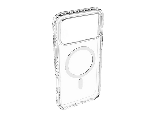 Funda móvil - CellularLine ULTRA STRONG MAG, Para iPhone 17 Pro Max, Compatibilidad MagSafe, Antibacteriano, Ultrarresistente, Transparente