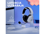 Auriculares gaming - Trust GXT 499W Forta, 55 h Autonomía, Inalámbrico, Para PlayStation® 5, Blanco