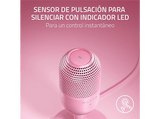 Micrófono - Razer Seiren V3 Mini, Cable USB tipo A a tipo C, Condensador supercardioide, Rosa cuarzo