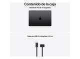 Apple MacBook Pro (2026) 14.2 Liquid Retina XDR, Chip M5 Apple, CPU 10 núcleos, GPU 10 núcleos, 32GB RAM, 1TB SSD, Negro espacial, Sin cargador