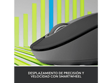 Ratón inalámbrico - Logitech Signature M650, Para manos grandes, Bluetooth-USB, Clics silenciosos, Windows, macOS, Personalizable, Negro
