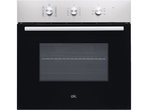 Horno - OK. OBO 311-1 A, Multifunción, Esmalte fácil de limpiar, 70 l , 63 cm, 9 programas + ECO, Inox