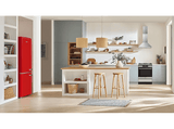 Frigorífico combi - Fagor 3FFV-1855R, Cíclico, 181 cm Altura, 244 l, 4 Estrellas, Rojo
