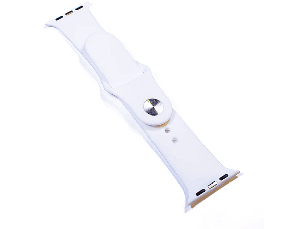 Correa - Friendly License, Para Apple Watch 42/44/45 mm, Silicona, Cierre click, Blanco