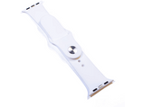 Correa - Friendly License, Para Apple Watch 42/44/45 mm, Silicona, Cierre click, Blanco
