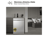 Lavavajillas - LG DF375HVS, 14 servicios, 10 programas, 60 cm, LED táctil, Tercera bandeja, TrueSteam™, QuadWash™, Inox antihuellas