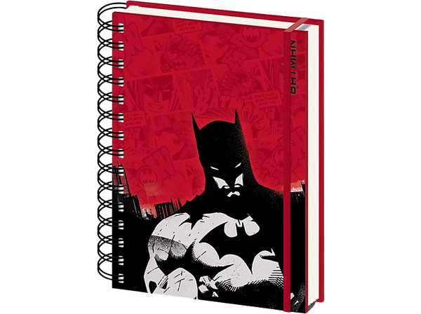 Libreta - Sherwood Dc Comics: Batman Red, A5, Espiral, Cartón y papel, Tapa dura, Rojo