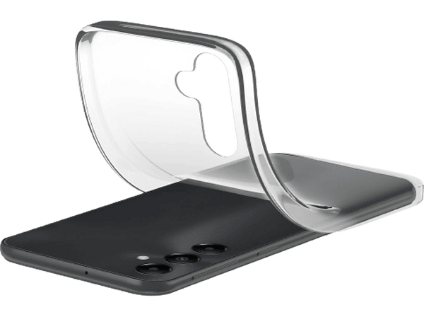 Funda - CellularLine SOFTGALA255GT, Para Samsung Galaxy A25 5G, Goma blanda, Trasera, Transparente
