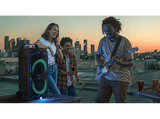 Altavoz de gran potencia - Samsung MX-ST40F/ZF, Portátil para fiestas, Asa de transporte y ruedas, Iluminación personalizable, Aut 12h, 160 W, Negro