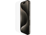 Protector pantalla - Belkin TemperedGlass, Apple, iPhone 15 Pro, Cristal templado