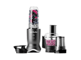 Licuadora - nutribullet Ultra Plus+, Sistema 3 en 1 compacto, 1200 W, 0.9 l, Procesador de alimentos, Molinillo, Batidora, Gris oscuro