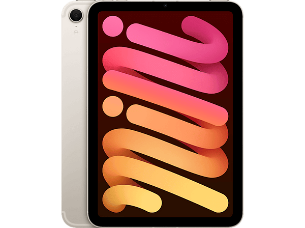 Apple iPad mini (2024), 256 GB, Blanco estrella, WiFi + Cell, 8.3", Chip A17 Pro, iPadOS