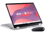 Portátil - Acer Chromebook Spin 314 CP314-2HN-C7T7, 14 WUXGA, Intel® N100, 8GB RAM, 128 GB eMMC, UHD Graphics, Google ChromeOS, Plata, Ratón incluido
