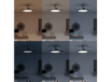 Ventilador de techo - Philips Tynl (2026), 32 W, 6 Velocidades, Aspas retráctiles, 4500 lúmenes regulables, Mando a distancia, Blanco
