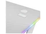 Mesa gaming - Trust GXT 709, Iluminación RGB, Portavasos, Blanco