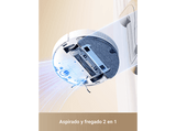 Robot aspirador - Dreame D10 Plus Gen 2, 6000 Pa, 400 ml Depósito de polvo, 150 min Autonomía, Friega , 5200mAh, Blanco