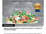 Frigorífico combi - Samsung BESPOKE SMART AI RB34C7B5D39/EF, No Frost, 185.3 cm, 344l, All Around Cooling, Metal Cooling, WiFi, Satin Beige