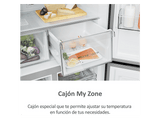 Frigorífico americano - Haier Cube 90 Series 5 HCR5919EHMP, No Frost, 190 cm, 525 l, Dispensador agua, Fabricador hielo, Inox
