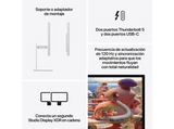 Apple Studio Display XDR, 27, Vidrio estándar, 120 Hz, Pantalla Retina 5K, Soporte de inclinación y altura ajustable, Plata