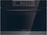 Horno - Haier Series 4 HWO45CO4P7B, Multifunción, Pirolítico y por agua,  50 l, Display Touch, 60 cm, Negro