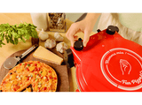 Horno eléctrico pizzas - Cecotec Fun Pizza&Co Mamma Mia, 1200 W, Doble resistencia, 420°C, Piedra de cerámica, 5 niveles, Temporizador, Red