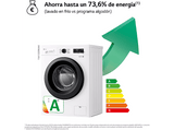 Lavadora carga frontal - LG F4X1009NWK, 9 kg, 1400 rpm, 10 programas, AI Direct Drive™,  Steam™, Blanco