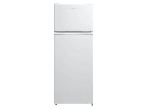 Frigorífico dos puertas - Midea MDRT294FGE01, Cíclico, 143 cm Alto, 204 l, Control Mecánico, DC Inverter, Blanco