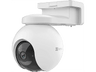 Cámara de vigilancia IP - Ezviz CS-EB8, Resolución 2K, Función de visión nocturna, 4G, Ranura para SIM, Batería 210 días, Blanco