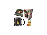 Pack Merchandising - Sherwood Set de Taza de cerámica de 315 ml, Posavasos de corcho 10x10 y Llavero The Legend of Zelda
