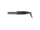 Plancha de pelo - Rowenta Thermostyle, Plancha y rizador, 2 en 1, Titanio, 150 a 230 °C, Iónica, Rápido calentamiento, Diseño redondeado,  Negro