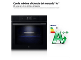 Horno a vapor - LG WS9D7672WM, Multifunción, Pirolítico, 76 l, 59.2 cm, Cristal negro mate