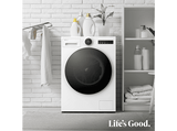 Lavadora carga frontal - LG F4X7013TWS, 13 kg, 1400 rpm, 23 programas, TurboWash 360º, ThinQ™, Blanco