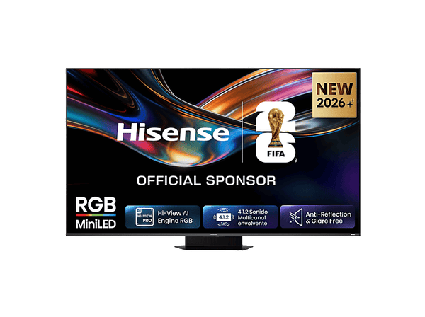 TV RGB Mini LED 75" - Hisense 75UR9S, UHD 4K, Quad Core / MT9655, Hi-View AI Engine RGB, Tuned by Devialet, Anti Reflejo, Negro