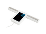 Báscula analizador de fitness - Jata HBAS2501, Peso máx. 180 kg, Pantalla LCD, 8 Sensores Alta Precisión, Memoria para 8 Personas, Blanco