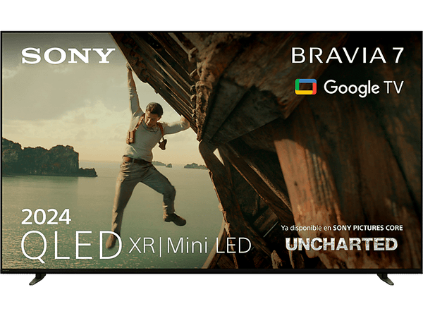 TV QLED 85″ – Sony Bravia 7, XR | Mini LED, 4K HDR, Google Smart TV 2024,  Gaming PS5, IMAX, Dolby Atmos/Vision, Chromecast, Airplay, 120Hz, 85XR70